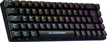 Blackstorm RGB Mech 2020 75% -pelinäppäimistö, Bsun Red -kytkimet, moniväriset ledit, kuva 2