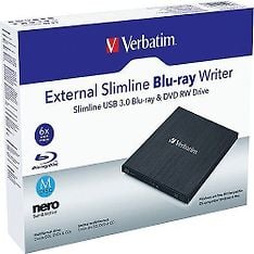 Verbatim 43890 -ulkoinen Blu-ray -asema, musta – 