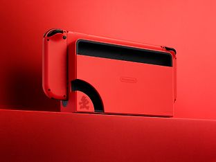 Nintendo Switch OLED - Mario Red Edition -pelikonsoli, punainen, kuva 4