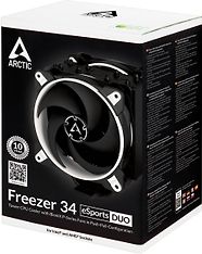 Arctic Freezer 34 eSports DUO -prosessorijäähdytin, musta/valkoinen, kuva 7