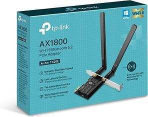 TP-LINK Archer TX20E WiFi 6 Bluetooth 5.2 PCIe -sovitin, kuva 5