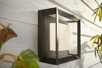 Philips Hue Econic Outdoor-älyseinä/kattovalaisin, musta, litteä, neliö, 26 cm, 1150 lm, kuva 7