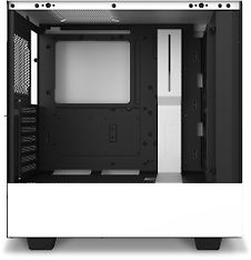NZXT H510 Elite Compact Mid Tower ATX-kotelo, lasikyljellä, valkoinen/musta, kuva 2