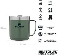 Stanley The Legendary Camp Mug termosmuki, vihreä, 350 ml, kuva 3