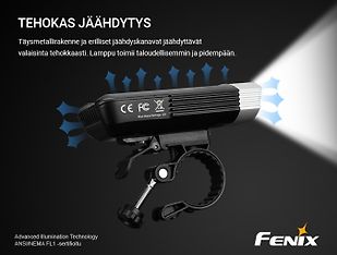 Fenix BC30R V2-pyörävalaisin, USB-ladattava, 1800 lm, kuva 4