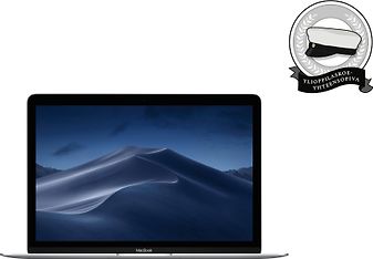 Apple MacBook 12" 256 Gt -kannettava, hopea, MNYH2