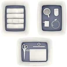 Leitz MyBox® L -säilytyslaatikko kannella, valkoinen/harmaa, kuva 10