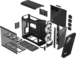 Fractal Design Torrent Black RGB TG Light Tint E-ATX-kotelo ikkunalla, musta, kuva 17