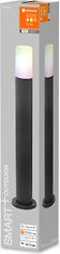 Ledvance Smart WiFi Pipe -pylväsvalaisin ulkokäyttöön, RGB+W, 80 cm, tumman harmaa