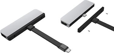 Hyper HyperDrive 6-in-1 USB-C Hub for iPad Pro / Air -adapteri, hopea, kuva 2