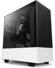 NZXT H511 Flow Compact Mid Tower ATX-kotelo, sivuikkunalla, valkoinen