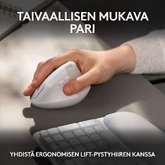 Logitech Wave Keys -langaton näppäimistö, luonnonvalkoinen, kuva 8