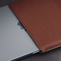 Woolnut Leather Sleeve -suojatasku 15" MacBook Air, konjakki, kuva 7