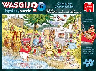 Wasgij 6 Camping Commotion! -mysteeripalapeli, 1000 palaa