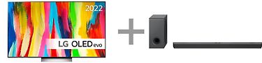 LG OLED C2 65" 4K OLED evo -televisio + LG S90QY 5.1.3 Dolby Atmos Soundbar -tuotepaketti, kuva 2