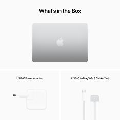 Apple MacBook Air 13" M2 16 Gt, 2 Tt 2022 -kannettava, hopea (MLY03), kuva 11