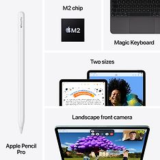 Apple iPad Air 13" M2 512 Gt WiFi + 5G 2024, violetti (MV733), kuva 9