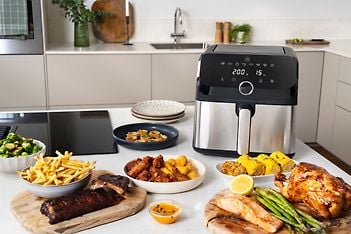 OBH Nordica Easy Fry Mega -airfryer 7,5 L, ruostumaton teräs, kuva 14