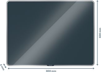 Leitz Cosy -magneettinen lasitaulu, harmaa, 800 x 600 mm, kuva 6