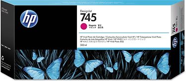 HP 745 -mustekasetti, 300 ml, magenta