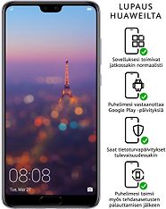 Huawei P20 PRO -Android-puhelin Dual-SIM, 128 Gt, purppura