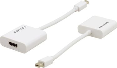 Kramer 4K Mini DisplayPort - HDMI (uros - naaras) -aktiivinen adapterikaapeli, valkoinen