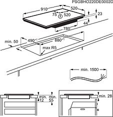 AEG IKE95771FB 6000 FlexiBridge -induktiotaso, 90 cm, kuva 5