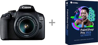 Canon EOS 2000D -järjestelmäkamera + 18-55 mm IS II + Corel PaintShop Pro 2023 Ultimate