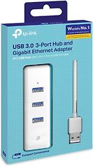 TP-LINK UE330 USB 3.0 -hubi ja gigabit ethernet -sovitin, 5-pack, kuva 4