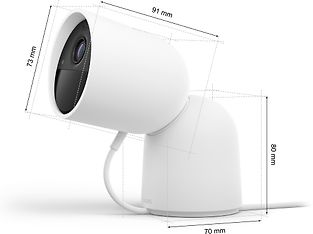 Philips Hue Secure valvontakamera, langallinen, pöytäteline, valkoinen, 1 kpl, kuva 3