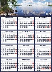 Ajasto Maxi -seinäkalenteri 2024