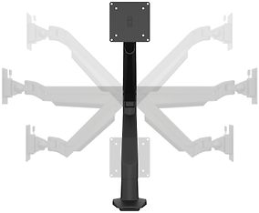 Multibrackets VESA Gas Lift Arm Single HD -monitoriteline, hopea, kuva 5
