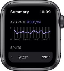 Apple Watch Nike SE (GPS) 40 mm tähtiharmaa alumiinikuori, antrasiitti/musta Nike Sport -ranneke, kuva 3