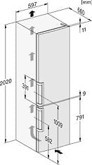 Miele KFN 4494 ED -jääkaappipakastin, teräs, 2m, kuva 11