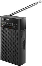 Sony ICF-P26 -pöytäradio, musta, kuva 2