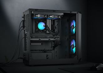 Fractal Design Focus 2 RGB Black TG Clear Tint ATX-kotelo ikkunalla, musta, kuva 14