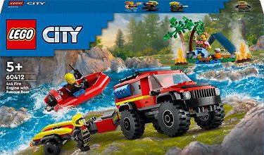 LEGO City Fire 60412  - Nelivetopaloauto ja pelastusvene