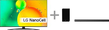 LG 55NANO76 55" 4K NanoCell TV + LG SPD75YA 3.1.2 Dolby Atmos Soundbar -tuotepaketti