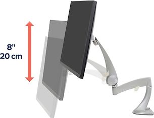 Ergotron Neo-Flex -monitorivarsi LCD/TFT-näytöille, hopea, kuva 7