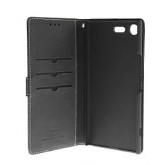 Insmat Exclusive Flip Case -lompakkokotelo, Sony Xperia XZ Premium, musta, kuva 3