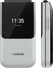 Nokia 2720 Flip -simpukkapuhelin Dual-SIM, hopea, kuva 2