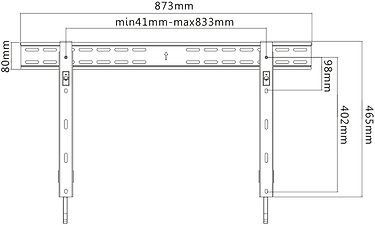 Mozi Slim Series FWM-2 37-70" television seinäteline, kuva 7