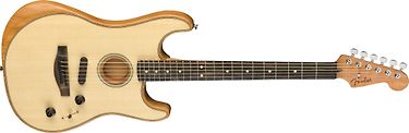 Fender American Acoustasonic Stratocaster -sähkökitara, Natural, kuva 4