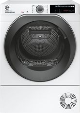 Hoover H-Wash 500 Slim HW437XMBB-1-S -pyykinpesukone ja Hoover H-Dry 500 Slim ND4H7A1TSBEX-S -kuivausrumpu, kuva 9