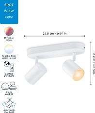 WiZ IMAGEO Spots -kohdevalaisin, 2-osainen, valkoinen, RGB, Wi-Fi, kuva 18