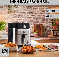 OBH Nordica Easy Fry & Grill Classic+ 2-in-1 -airfryer, teräs, kuva 14