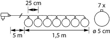 Airam Tiffany lasipallosarja, 7 LED, kuva 4