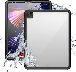 Armor-X MN-Series -vedenkestävä kotelo iPad Pro 12,9" (5th/6th Gen), musta/kirkas