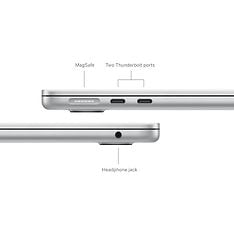 Apple MacBook Air 13" M3 16 Gt, 256 Gt 2024 -kannettava, hopea (MXCT3), kuva 7
