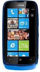 Nokia Lumia 610 Windows Phone -puhelin, cyan